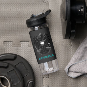 Oostenrijk Fitness en Oostenrijks wapenschild / vl Waterfles