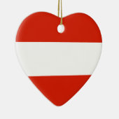 Oostenrijk Flag Heart Ornament (Rechts)