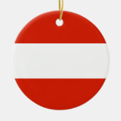 Oostenrijk Flag Ornament (Voorkant)
