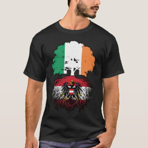 Oostenrijk - Irish Irish Tree Roots - vlag T-shirt