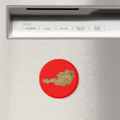 Oostenrijk Kaart Magnet Magneet (Insitu (Vaatwasser))