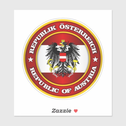 Oostenrijk Medalion Sticker (Vel)