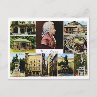 Oostenrijk, Mozart, met Mozart verbonden plaatsen Briefkaart