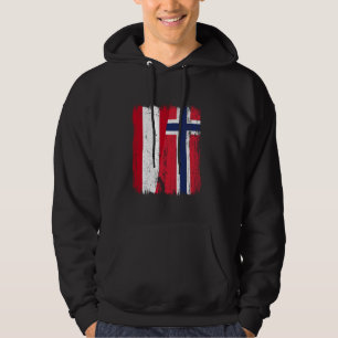 Oostenrijk Noorwegen Half Vlag Oostenrijkse Noorse Hoodie
