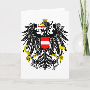 Oostenrijk Officieel symbool wapenschild heraldry Kaart