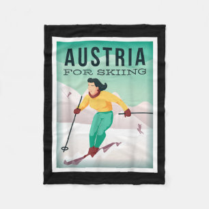 Oostenrijk om pistesau en skihaserl aan te skien fleece deken