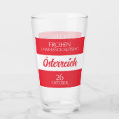 Oostenrijk Onafhankelijkheidsdag Oostenrijkse Nati Glas (Achterkant)