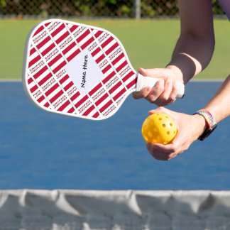 Oostenrijk Oostenrijkse vlag tegelzwarte personali Pickleball Paddle
