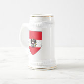 Oostenrijk Shield Stein Bierpul (Voorkant links)