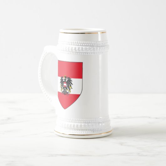 Oostenrijk Shield Stein Bierpul (Voorkant links)