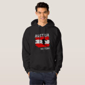 Oostenrijk Ski Hoodie (Voorkant volledig)