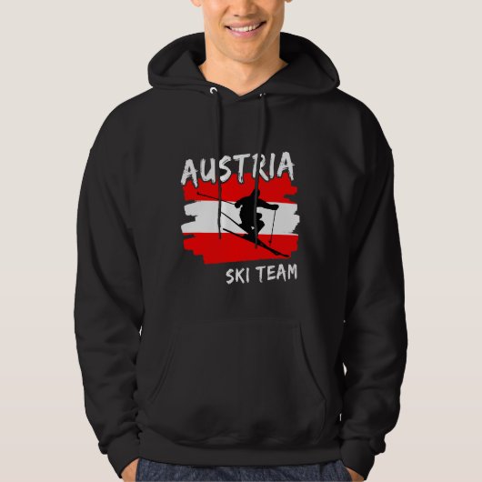 Oostenrijk Ski Hoodie (Voorkant)
