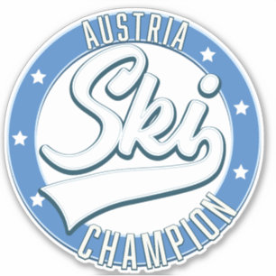 Oostenrijk Ski Kampioen logo Sticker