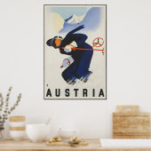 Oostenrijk Ski Poster (Keuken)