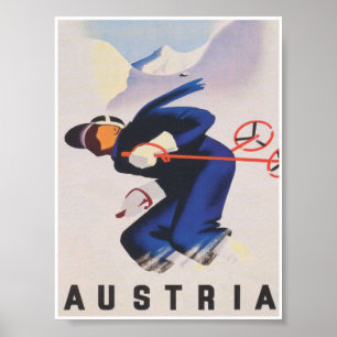 Oostenrijk Ski Poster