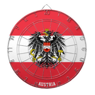 Oostenrijk slaat toe!" patriottisch dartbord