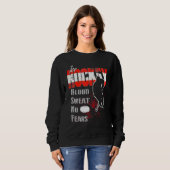 Oostenrijk Supporter Blood Sweat Geen angst voor i Trui (Voorkant volledig)