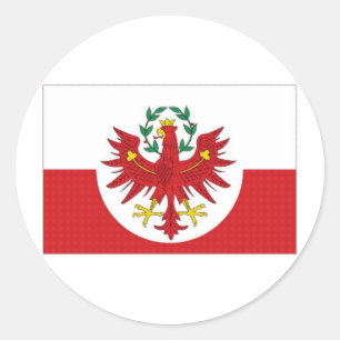Oostenrijk Tirol Vlag Ronde Sticker