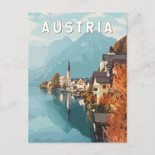 Oostenrijk Travel Art Vintage Briefkaart