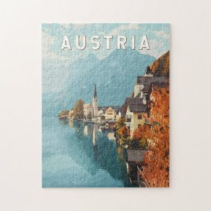 Oostenrijk Travel Art Vintage Legpuzzel