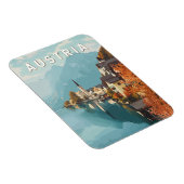 Oostenrijk Travel Art Vintage Magneet (Rechterzijde)