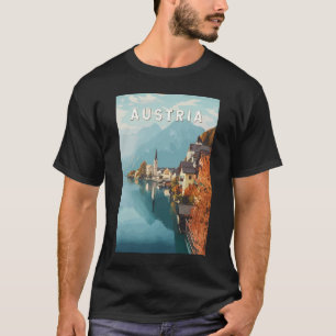 Oostenrijk Travel Art Vintage T-shirt