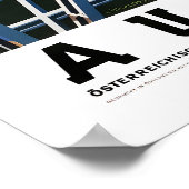  Oostenrijk Treinreis Poster | Retro Alpine (Hoek)