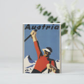 Oostenrijk vintage posters briefkaart (Staand voorkant)