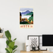 Oostenrijk Vintage Travel Poster (Thuiskantoor)