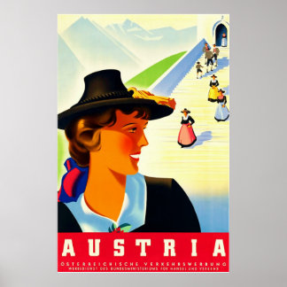 Oostenrijk ~Vintage Travel Poster