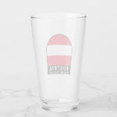 Oostenrijk vlag Embleem Glas (Achterkant)