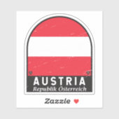 Oostenrijk vlag Embleem Sticker (Vel)