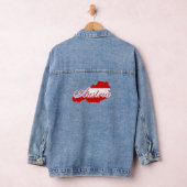 Oostenrijk vlag kaart denim jacket (Hangar)