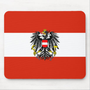Oostenrijk: Vlag Mousepad Muismat
