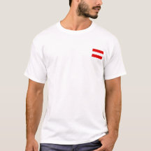 Oostenrijk Vlag T-Shirt, Patriottische T-Shirts,