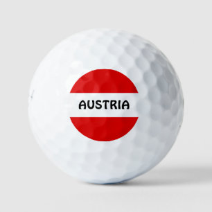 OOSTENRIJK: Vlag van Oostenrijk Golfballen