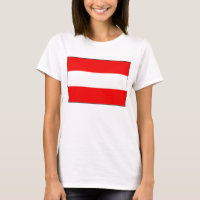 Oostenrijk vlag x kaart T-Shirt