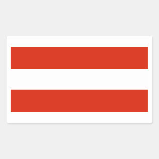 Oostenrijk-vlaggen Rechthoekige Sticker
