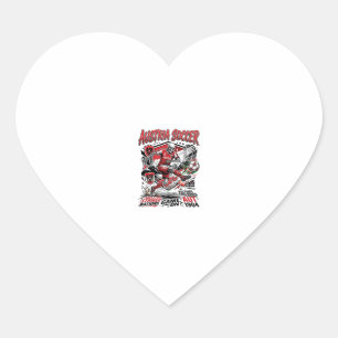 Oostenrijk Voetbal Skelet Aanvaller Naties Poster Hart Sticker