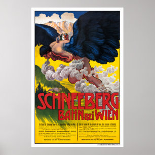 Oostenrijk Wenen Poster met reiswieg