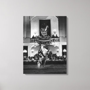 Oostenrijk Wenen Spaans Courbette Canvas Afdruk