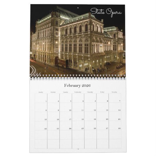 Oostenrijk - Wenen - Wenen Kalender (Feb 2026)