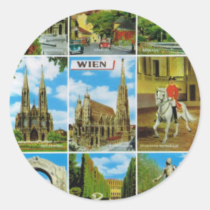  Oostenrijk, Wenen, Wenen, Multiview Ronde Sticker