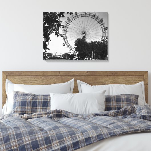  Oostenrijk Wien Prater reuzenwiel Canvas Afdruk (Insitu (Slaapkamer))