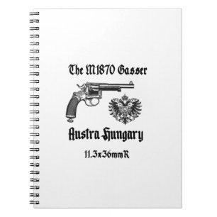Oostenrijk WOI M1870 Gasser revolver Notitieboek