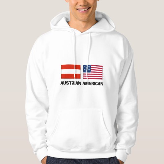 Oostenrijks-Amerikaans Hoodie (Voorkant)
