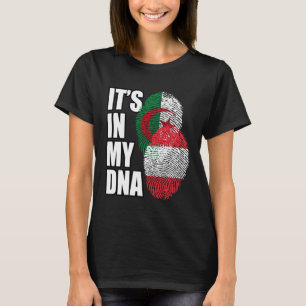 Oostenrijks en Algerijns Mix DNA Vlag Erfgoed T-shirt