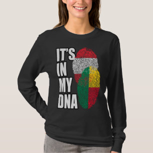 Oostenrijks En Benins DNA Vlag Erfgoed Mix T-shirt