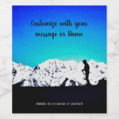 Oostenrijks etiket voor witte wijn (Enkel label)