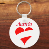 Oostenrijks hart sleutelhanger (Voorkant)
